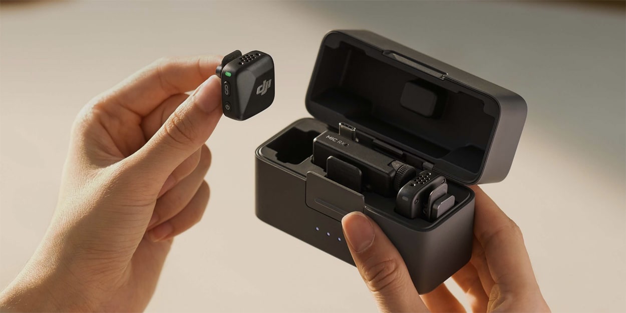 Kit microfon DJI Mic Mini 1 TX + 1 RX, gri